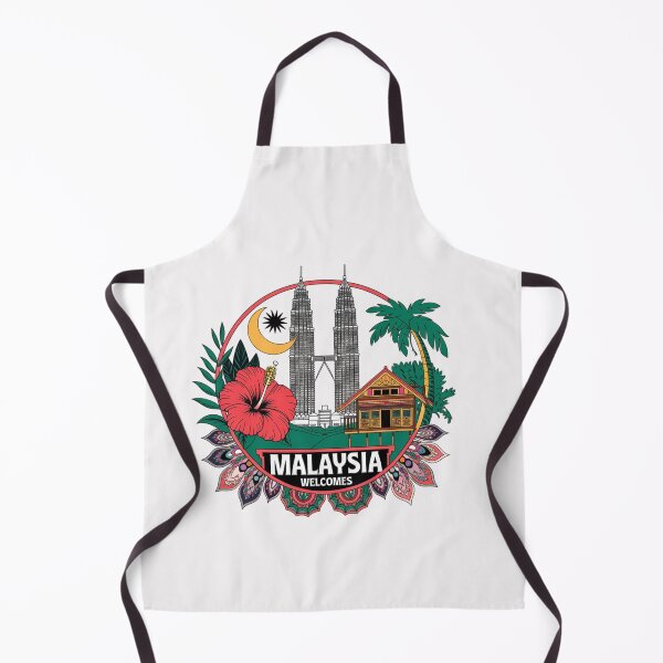 Item preview, Malaysia Welcomes Flag Map Kuala Lumpur, towers , Penang designed and sold by AnimalsDH305.