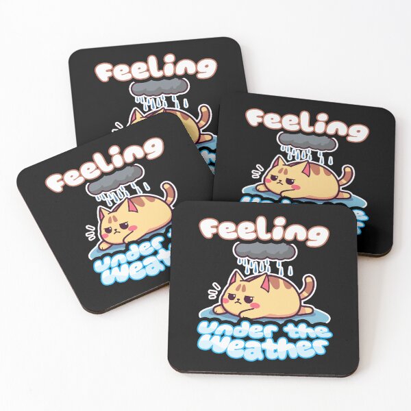 Item preview, Feeling under the weather Grumpy annoyed cat designed and sold by SleekVisuals.