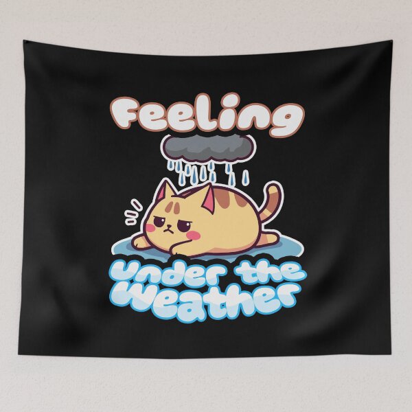 Item preview, Feeling under the weather Grumpy annoyed cat designed and sold by SleekVisuals.