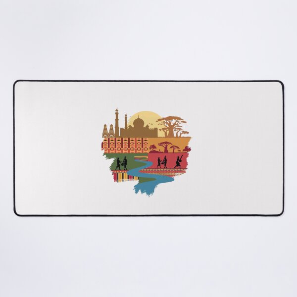 Item preview, Mali Welcomes Flag Map Timbuktu, Bamako, Niger River designed and sold by AnimalsDH305.