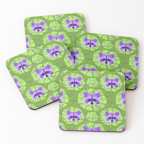 Item preview, racoon_purple and green designed and sold by NeonEye-Designs.