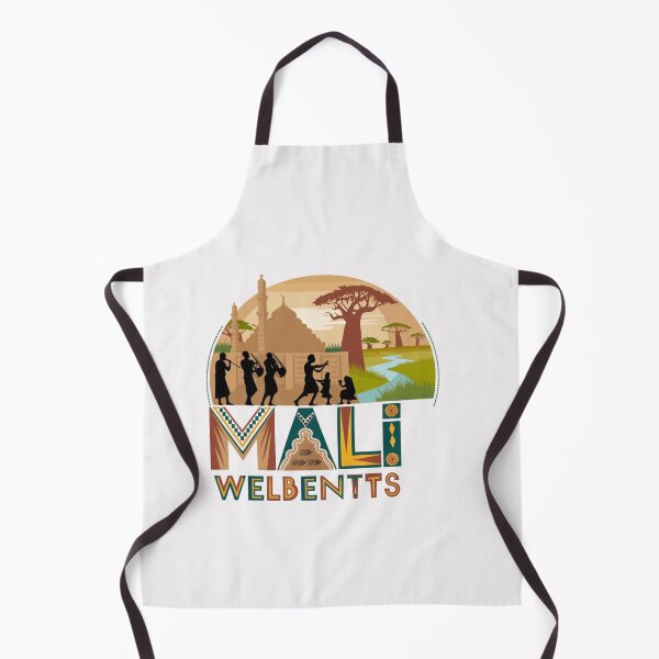 Item preview, Mali Welcomes Flag Map Timbuktu, Bamako, Niger River designed and sold by AnimalsDH305.