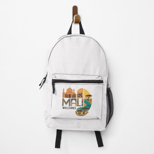 Item preview, Mali Welcomes Flag Map Timbuktu, Bamako, Niger River designed and sold by AnimalsDH305.