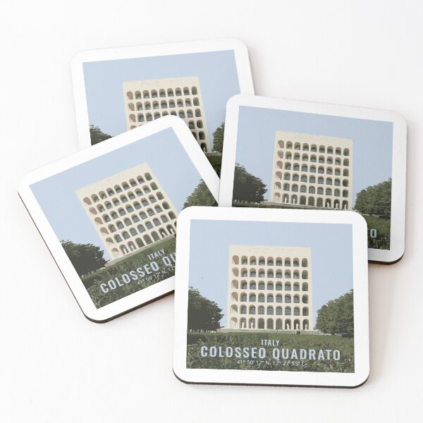 Item preview, Modern Marvel: Colosseo Quadrato Illustration in Rome designed and sold by Mundivagant Designs.
