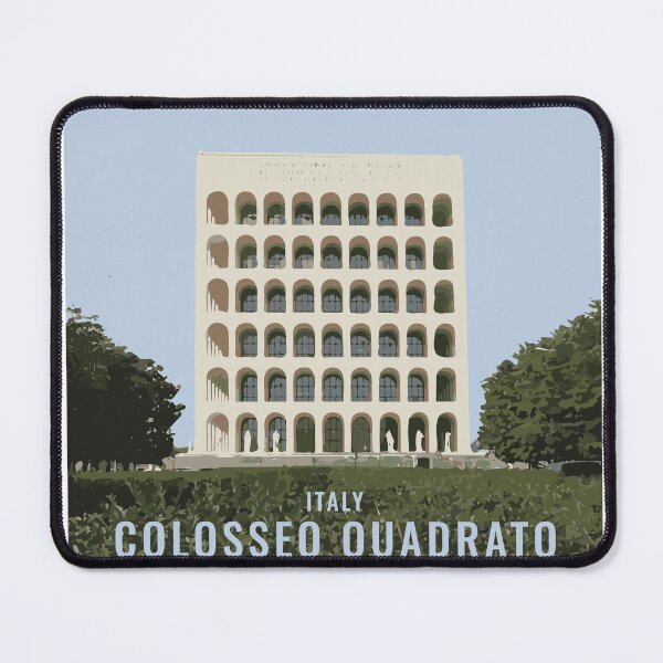 Item preview, Modern Marvel: Colosseo Quadrato Illustration in Rome designed and sold by Mundivagant Designs.
