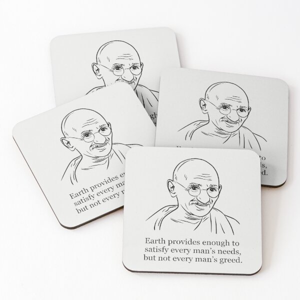 Item preview, Earth Provides Enough To Satisfy Every Man's Need designed and sold by HowToCanadian.