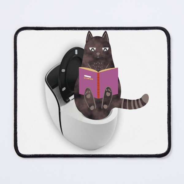 Item preview, Cat is study in bathroom designed and sold by Artist300DPI.
