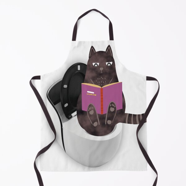 Item preview, Cat is study in bathroom designed and sold by Artist300DPI.