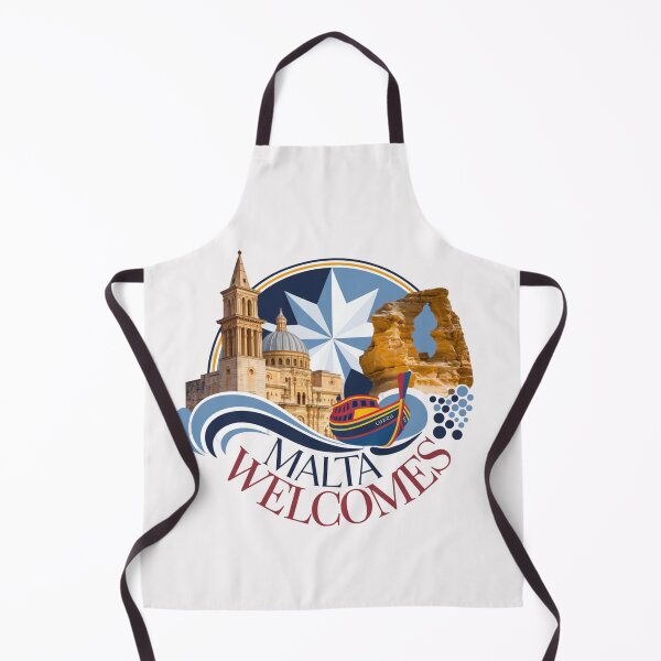 Item preview, Malta Welcomes Flag Map Valletta, Gozo, Comino, Mdina designed and sold by AnimalsDH305.