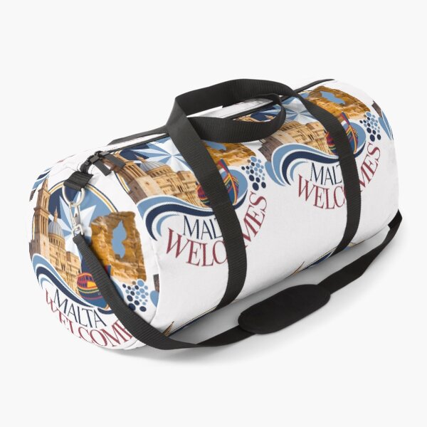 Item preview, Malta Welcomes Flag Map Valletta, Gozo, Comino, Mdina designed and sold by AnimalsDH305.