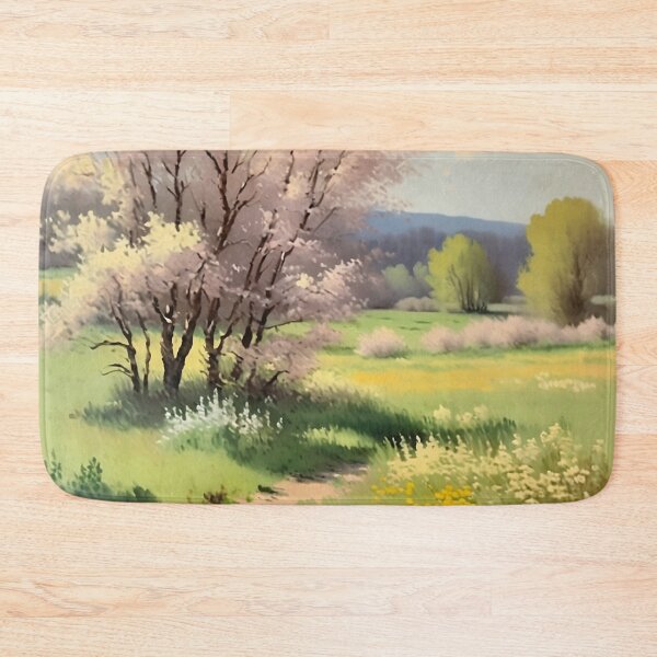 Item preview, Vintage Impressionist Landscape: Meadow Path in Spring | Impressionism | Landscape Artwork designed and sold by UnhingedBird.