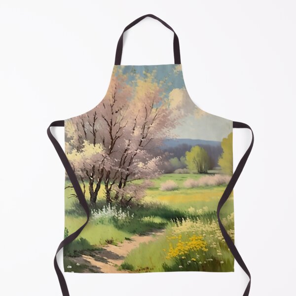 Item preview, Vintage Impressionist Landscape: Meadow Path in Spring | Impressionism | Landscape Artwork designed and sold by UnhingedBird.