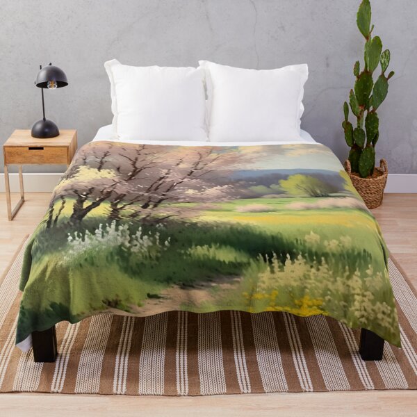 Item preview, Vintage Impressionist Landscape: Meadow Path in Spring | Impressionism | Landscape Artwork designed and sold by UnhingedBird.