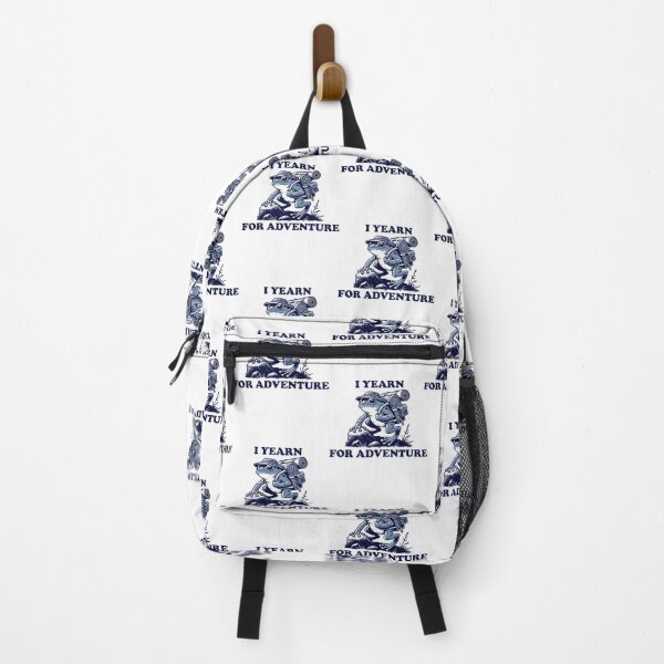 Item preview, I yearn for adventure hiking walking frog designed and sold by Captain-Jackson.
