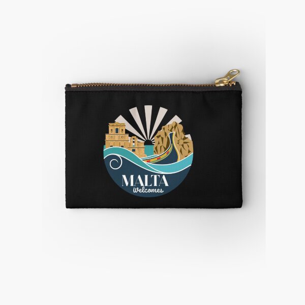 Item preview,  Malta Welcomes Flag Map Valletta, Gozo, Comino, Mdina designed and sold by AnimalsDH305.