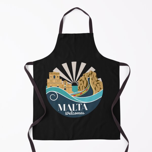 Item preview, Malta Welcomes Flag Map Valletta, Gozo, Comino, Mdina designed and sold by AnimalsDH305.
