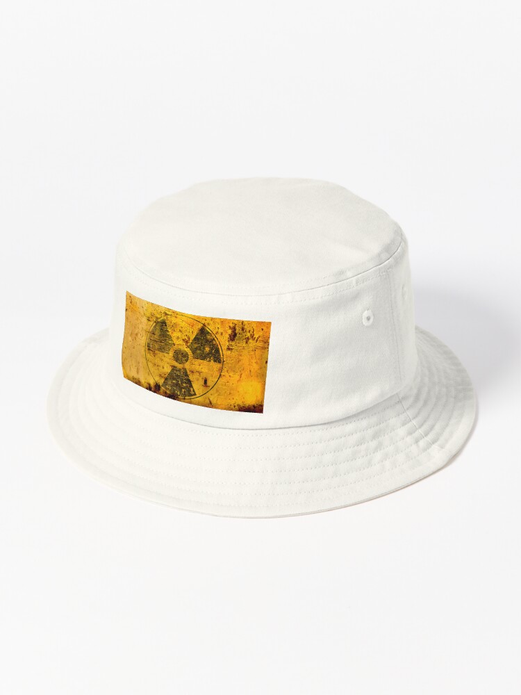 Thumbnail 1 von 6, Bucket Hat, Achtung! Korrodierter radioaktiver Lagerbehälter designt und verkauft von old-curiosity.