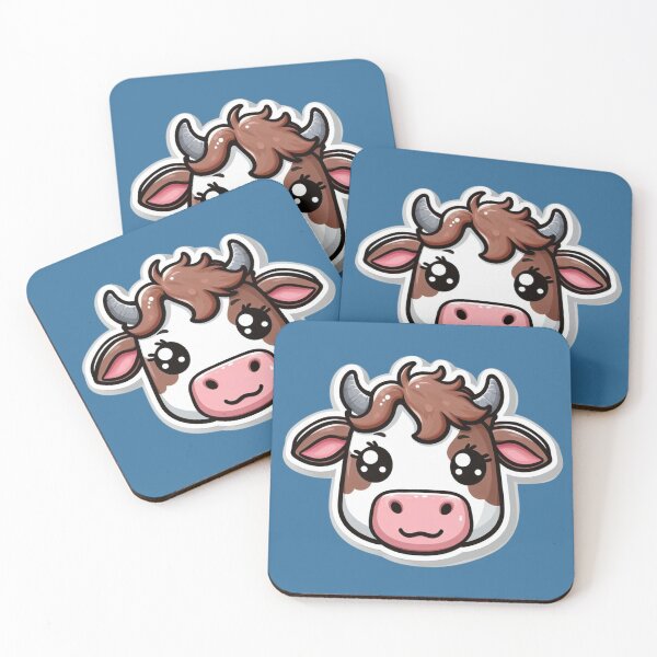 Item preview, Milking Shorthorn Cow Head  designed and sold by ArtistEmbrace.