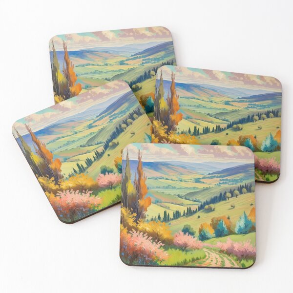 Item preview, Vintage Impressionist Landscape: Valley in Summer | Impressionism | Landscape Artwork designed and sold by UnhingedBird.