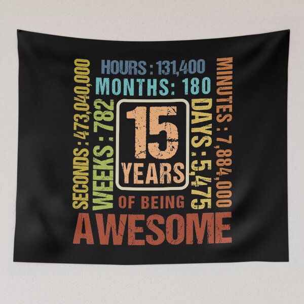 Item preview, Awesome Birthday Outfit 15 Year Old! 15th Birthday designed and sold by flowshirts.