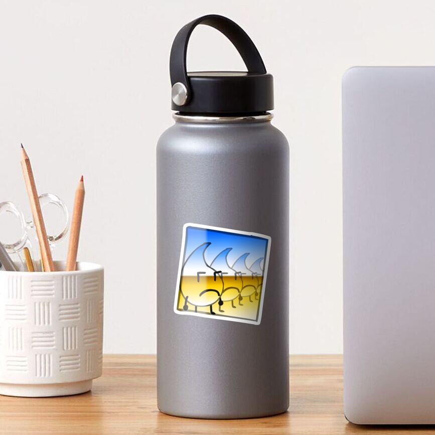 Metal Gradient Drop Icon Sticker