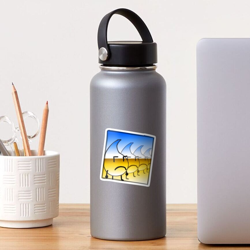Metal Gradient Drop Icon Sticker