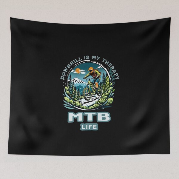 Item preview, Downhill Is My Therapy - MTB Life designed and sold by DutchMonkeys.