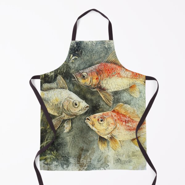 Item preview, Fish in an Aquarium Watercolor Sketch designed and sold by Sketch-Shack.