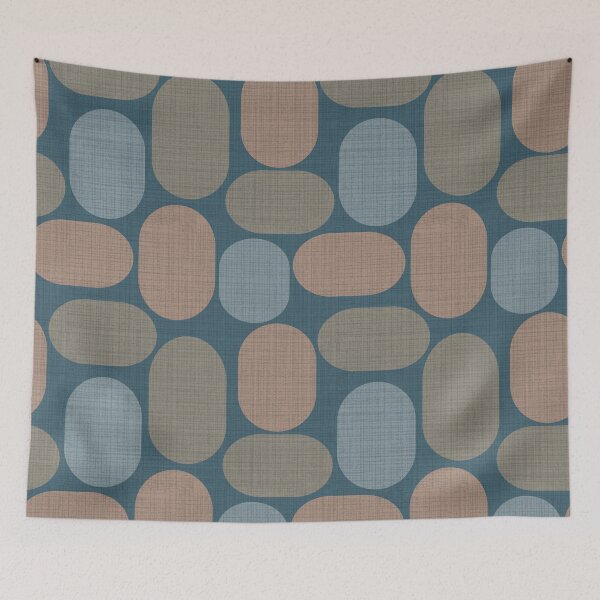 Item preview, Retro ovals in mocha mousse palette designed and sold by PerlaDesignArt.
