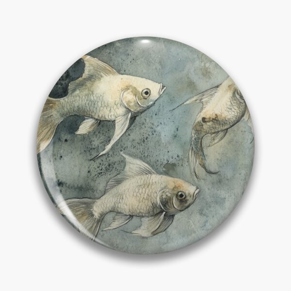 Item preview, Fish in an Aquarium Watercolor Sketch designed and sold by Sketch-Shack.