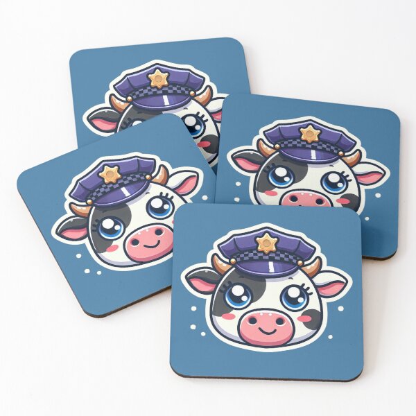 Item preview, Police Cow Head  designed and sold by ArtistEmbrace.
