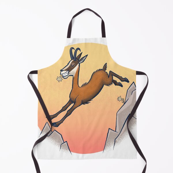 Item preview, A chamois jumping in the mountains. designed and sold by Janusz Tycner.