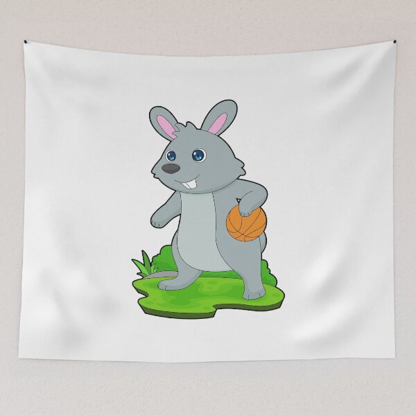 Item preview, Rabbit Basketball player Basketball designed and sold by Snabdesign84.