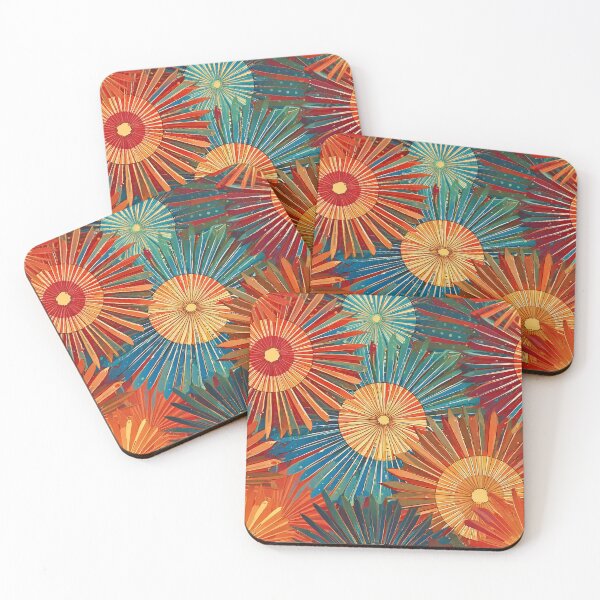 Item preview, sunburst pattern in metallic accents designed and sold by Designbes.