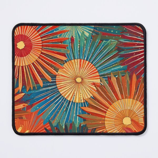 Item preview, sunburst pattern in metallic accents designed and sold by Designbes.