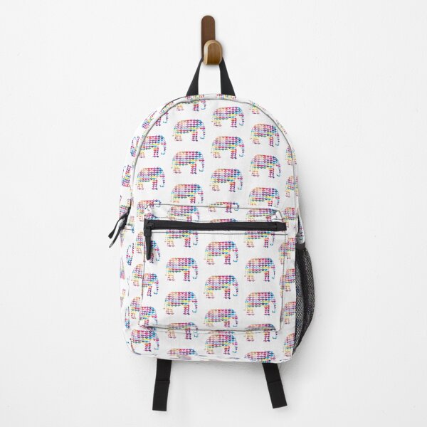 Item preview, Multicoloured Hearts Elephant designed and sold by moonlovedesigns.