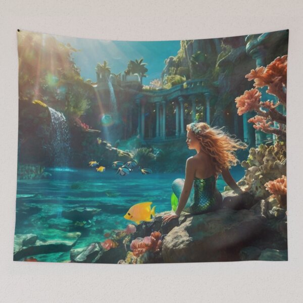 Item preview, Atlantis Dreams: A Mermaid’s Enchanted World designed and sold by BlareBlare.