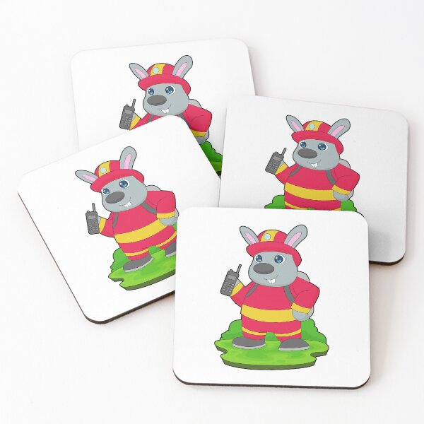 Item preview, Rabbit Firefighter Fire department designed and sold by Snabdesign84.