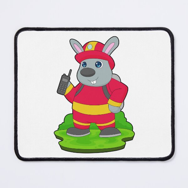 Item preview, Rabbit Firefighter Fire department designed and sold by Snabdesign84.