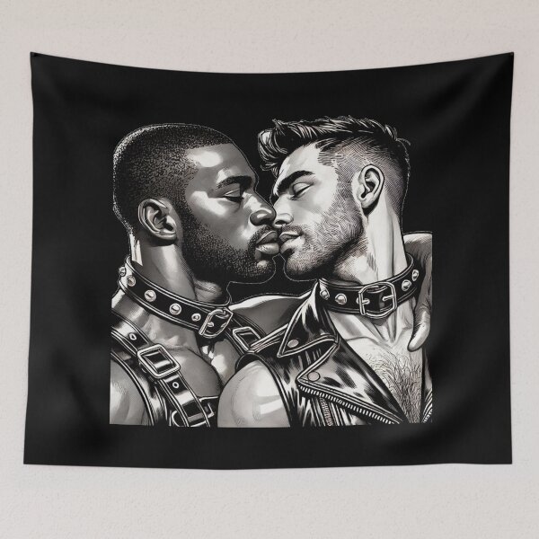 Item preview, Gay San Francisco Leather Daddies Leder Pride Maverick Graphic Design designed and sold by ItsAKinkThing.