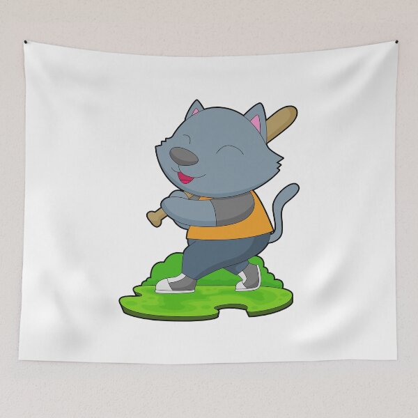 Item preview, Cat Baseball Baseball bat designed and sold by Snabdesign84.