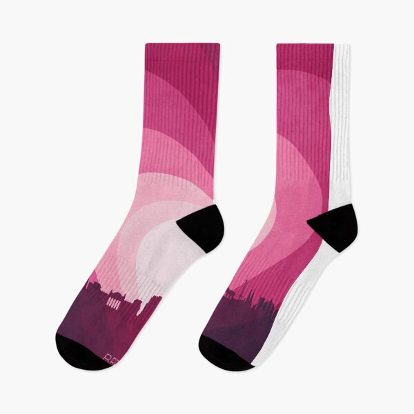 Item preview, Berlin Germany Skyline Hearts Pink designed and sold by ArtPrints.