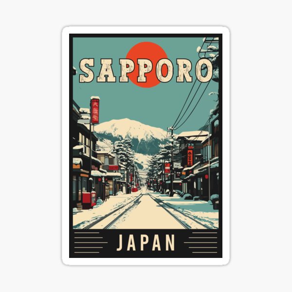 Item preview, Discover Captivating City of Sapporo in Japan - Travel Art designed and sold by turtlestart.