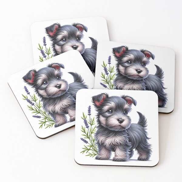 Item preview, Adorable cute skye terrier with flowers designed and sold by nicnacc.