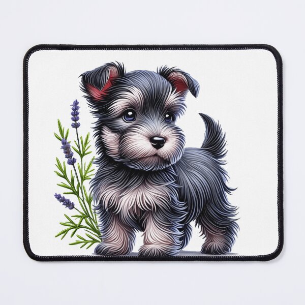 Item preview, Adorable cute skye terrier with flowers designed and sold by nicnacc.