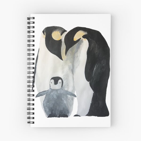 Item preview, Emperor Penguin Family Painting designed and sold by alicedesigns297.