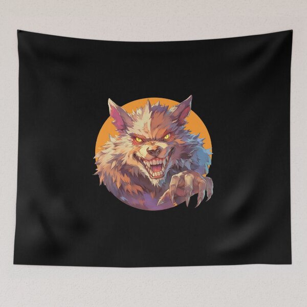 Item preview, Werewolf // wolves // Halloween // wolfman // haunted vibes designed and sold by SMARTKIT  DESIGNAGENCY.