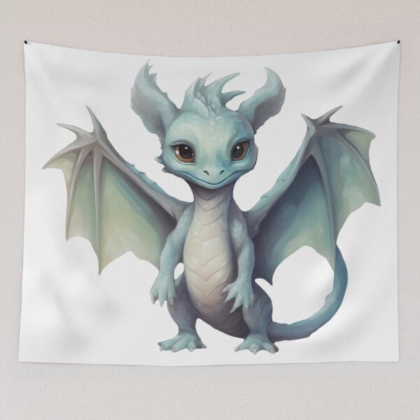 Item preview, Cute Blue Dragon designed and sold by CuteopiaGallery.