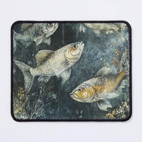 Item preview, Fish in an Aquarium Watercolor Sketch designed and sold by Sketch-Shack.