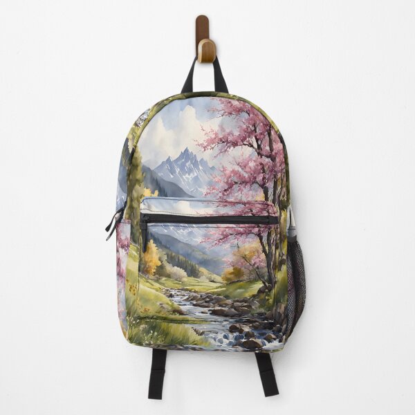 Item preview, Meadow Stream in Spring Landscape Watercolor Painting | Watercolor Landscape | Watercolor Art | Watercolor Scenery designed and sold by UnhingedBird.
